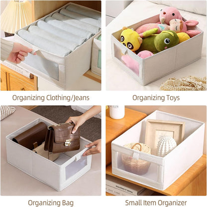 Fold-flat linen organizer for compact storage when not in use