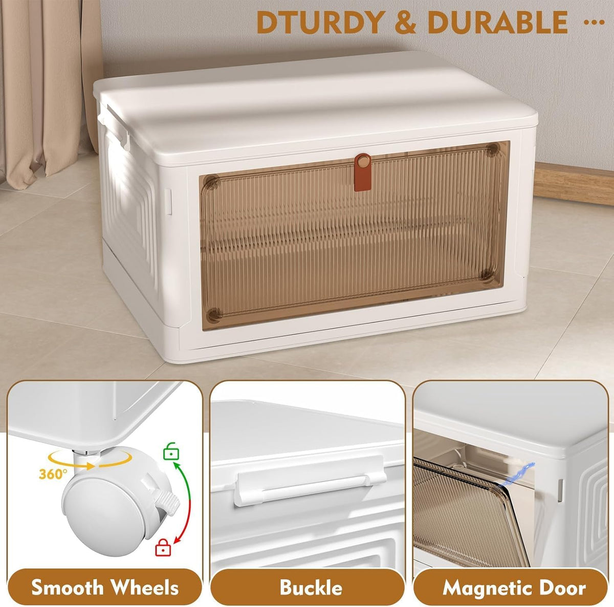 Collapsible panels folding flat for compact storage